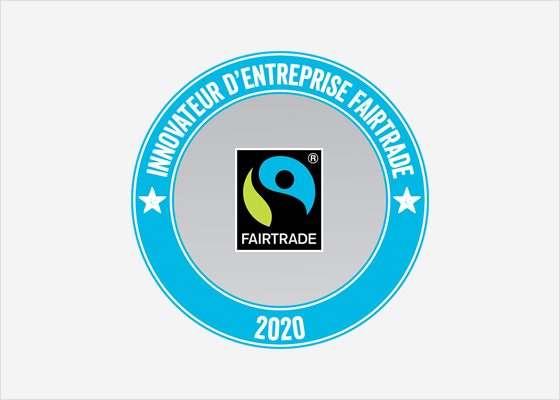 Logo du prix Innovateur d’entreprise Fairtrade 2020