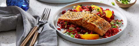 A banner image showing health and nutrition food decorated on a plate.